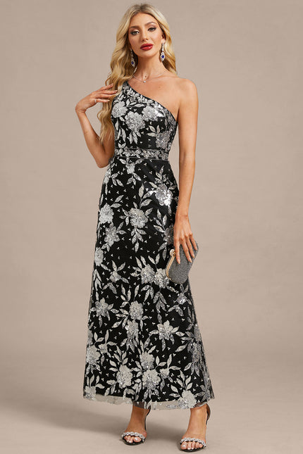 Robe Chic Asymétrique Noire