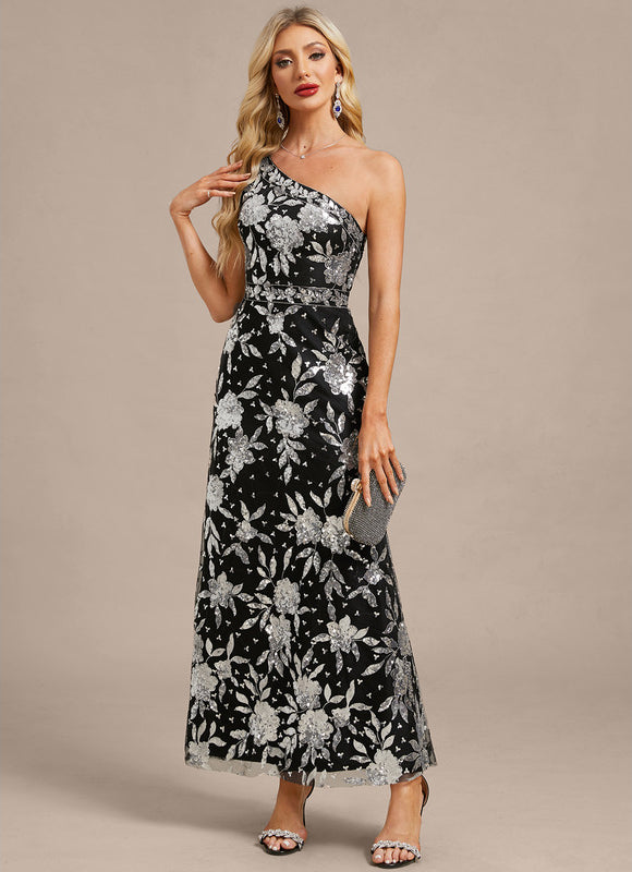 Robe Chic Asymétrique Noire
