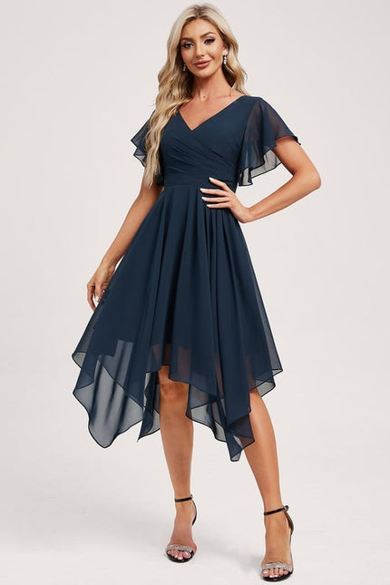 Robe Chic Fluide Bleu Nuit