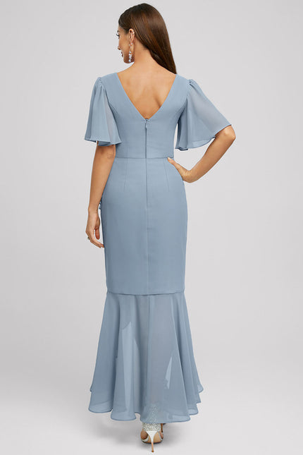 Robe Chic Asymétrique Céleste - gallery 6