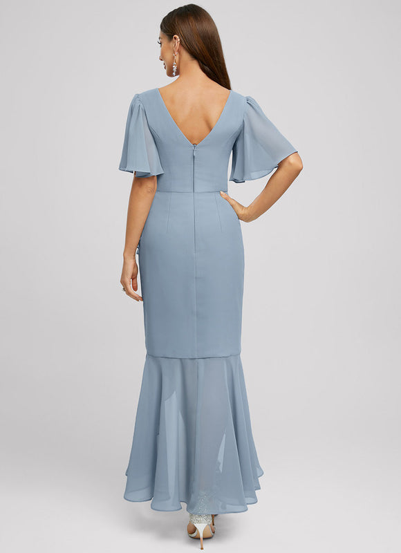 Robe Chic Asymétrique Céleste - gallery 6