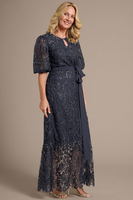 Robe Chic Dentelle Marine - gallery 2