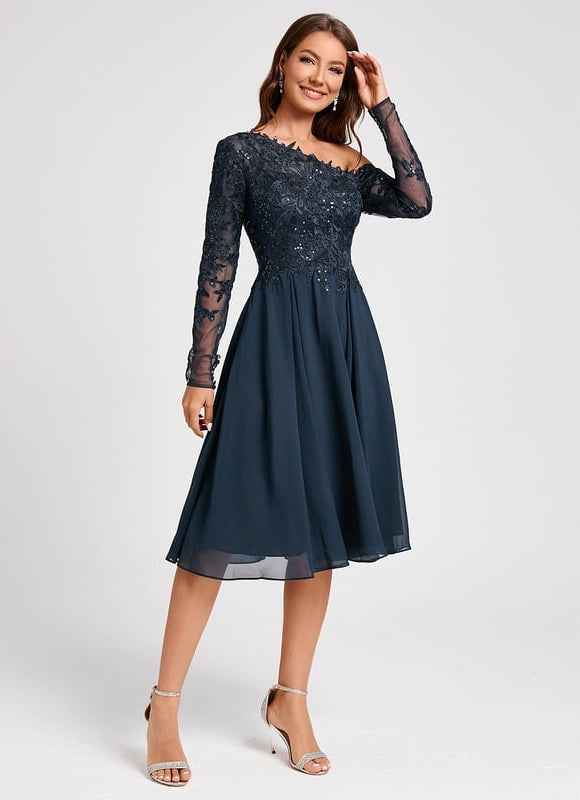 Robe Chic Chic Asymétrique Céleste