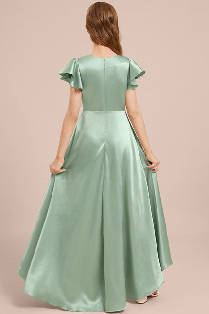 Robe Chic Satinée Junior Bleu Ciel - gallery 4