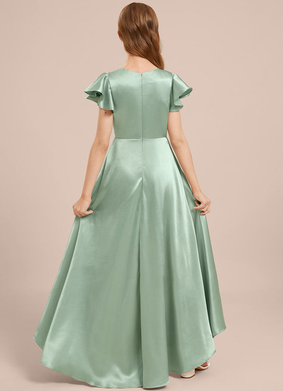 Robe Chic Satinée Junior Bleu Ciel - gallery 4