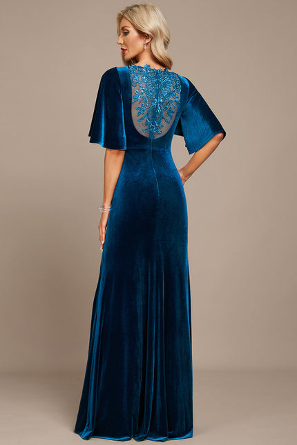 Robe Chic Bleu Canard Élégante - gallery 6
