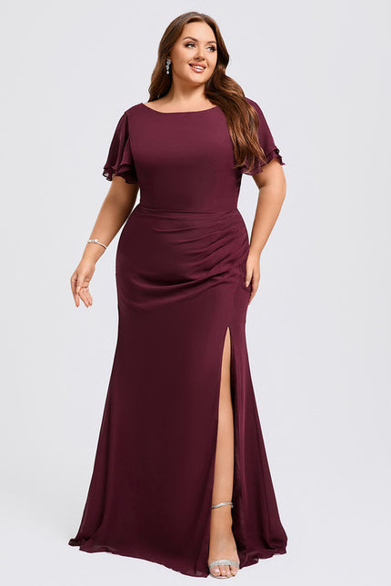 Robe Chic Flottante Bordeaux - gallery 9
