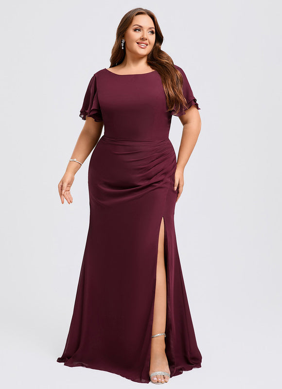 Robe Chic Flottante Bordeaux - gallery 9