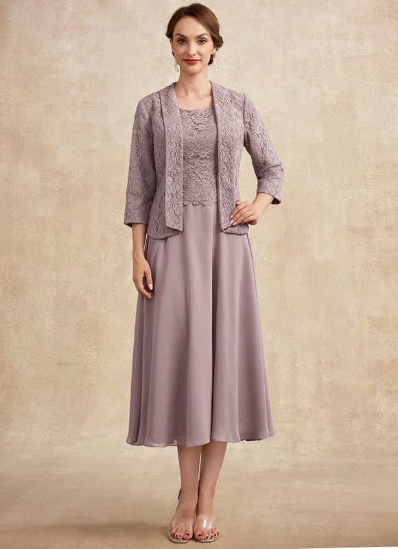 Robe Chic Flottante Mauve - gallery 3