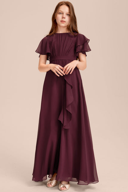 Robe Chic Mousseline Prune - gallery 6