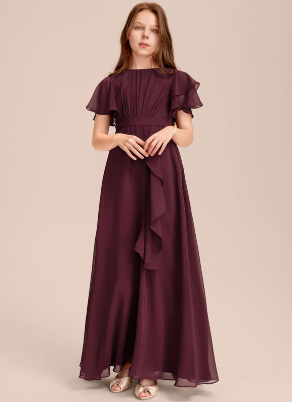 Robe Chic Mousseline Prune - gallery 6