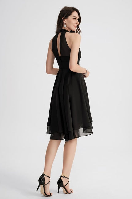Robe Chic Noir Asymétrique Chic - gallery 3