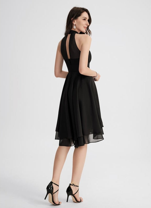 Robe Chic Noir Asymétrique Chic - gallery 3
