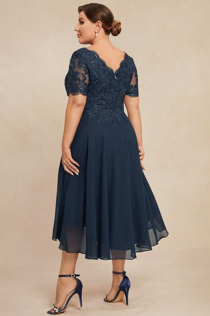 Robe Chic Émeraude Dentelle - gallery 9