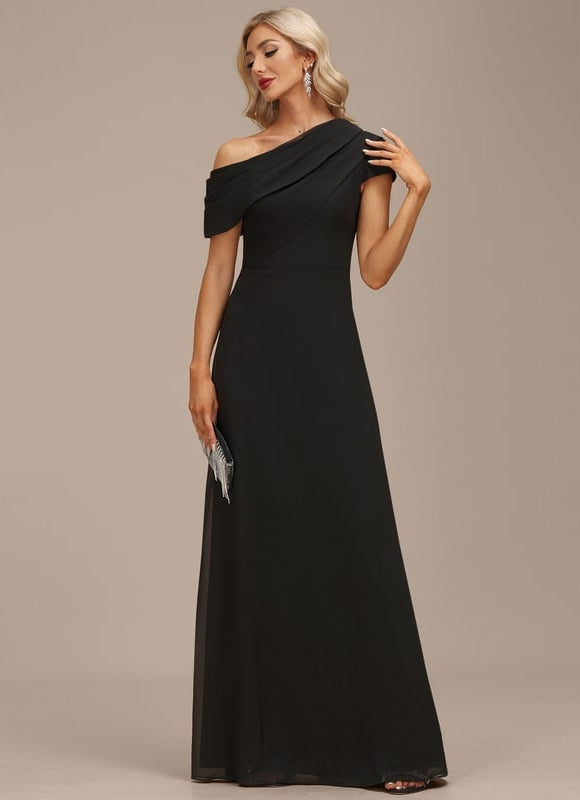 Robe Chic Noir Élégance Flottante
