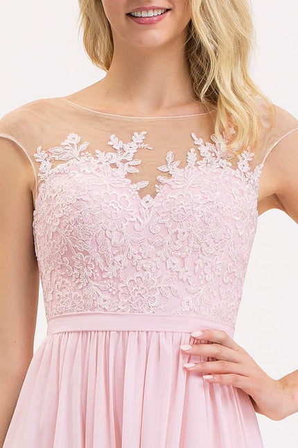 Robe Chic Soirée Rosée - gallery 1