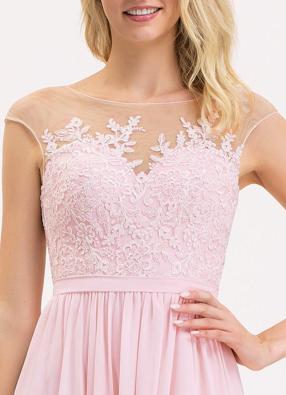 Robe Chic Soirée Rosée - gallery 1