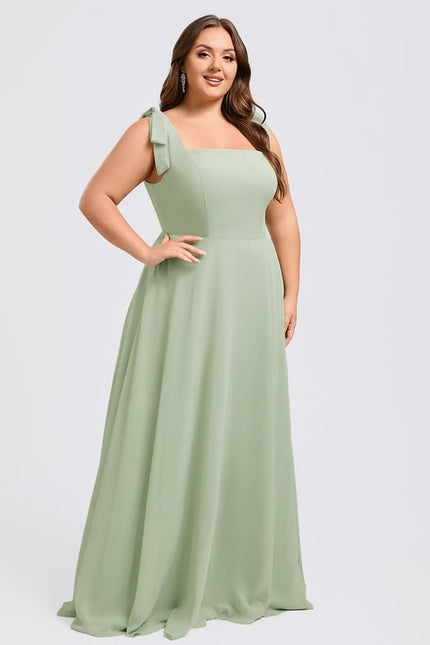 Robe Chic Longue Verte Élégante - gallery 7