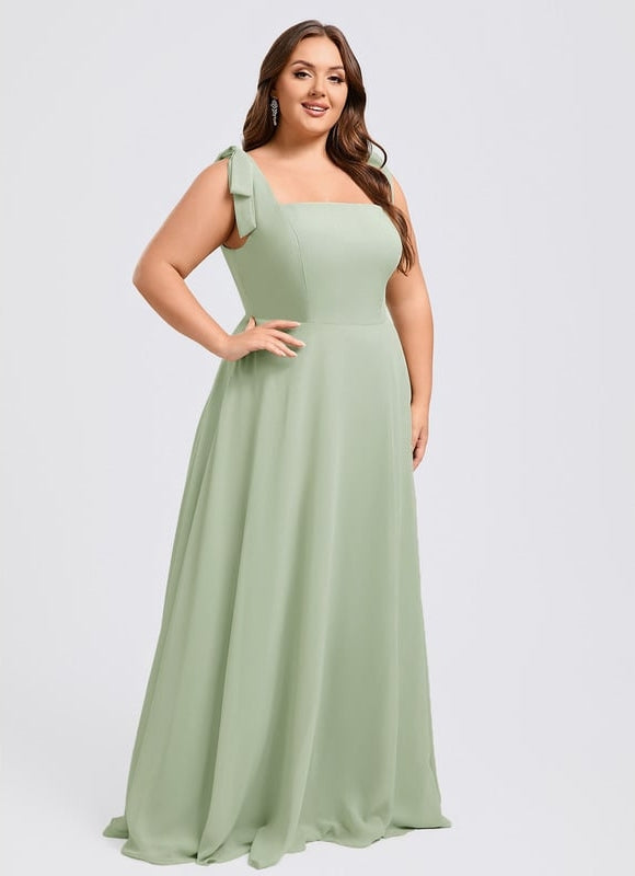Robe Chic Longue Verte Élégante - gallery 7