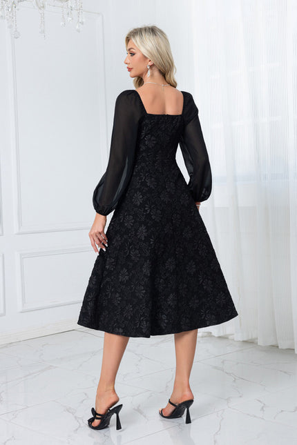 Robe Chic Trapèze Brodée - gallery 2