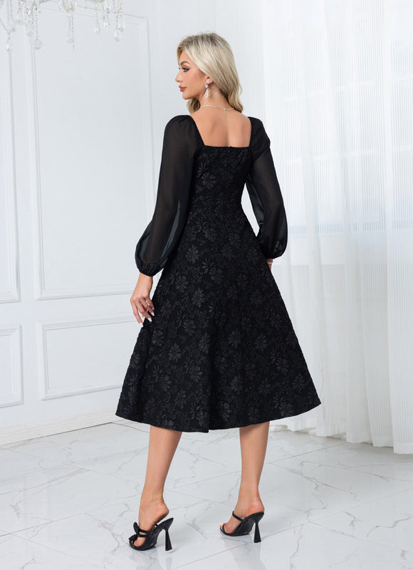 Robe Chic Trapèze Brodée - gallery 2