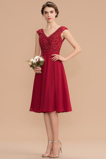 Robe Rouge Chic Courte - gallery 1