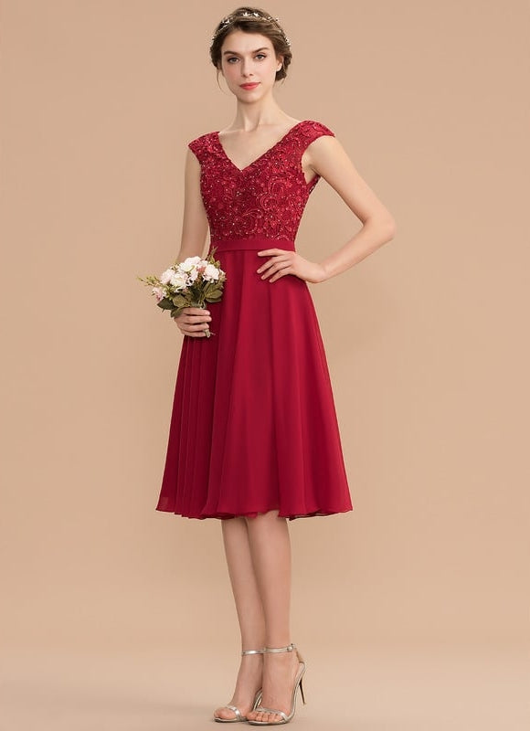 Robe Rouge Chic Courte - gallery 1