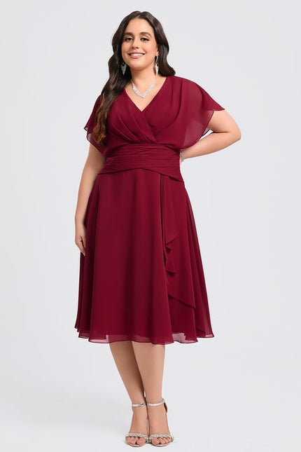 Robe Chic Bleu Élégance Flottante - gallery 7