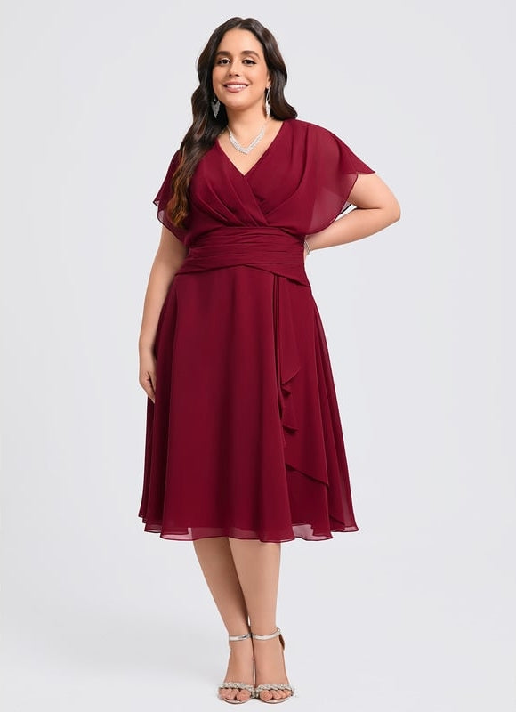 Robe Chic Bleu Élégance Flottante - gallery 7