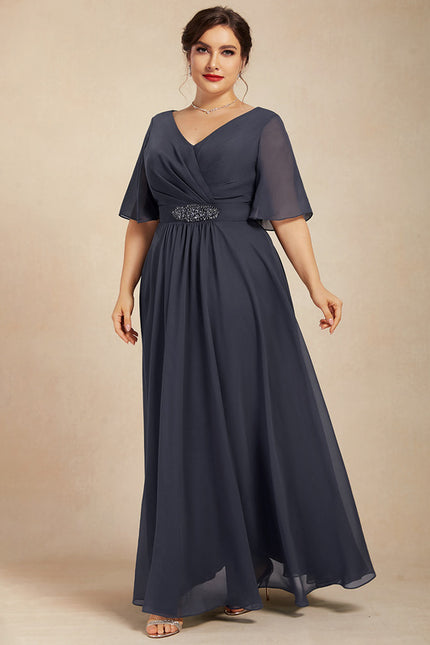 Robe Chic Longue Charbon Flottante - gallery 8