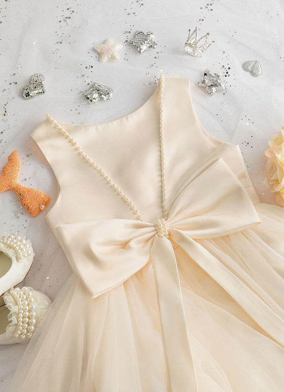 Robe Chic Satinée Écrue - gallery 2