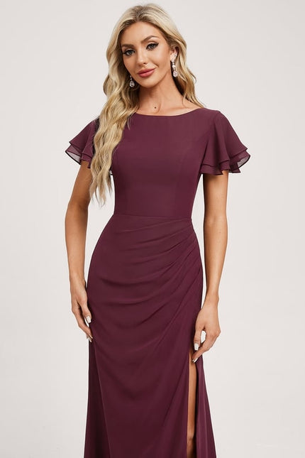 Robe Chic Flottante Bordeaux - gallery 1