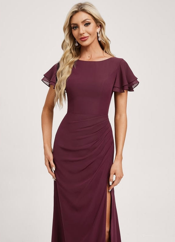 Robe Chic Flottante Bordeaux - gallery 1