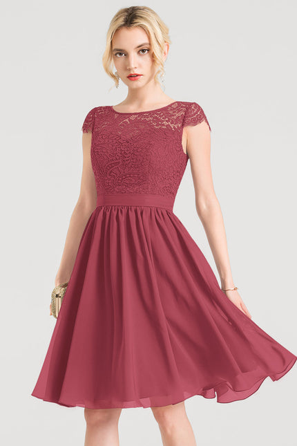 Robe Chic Violette Dentelle - gallery 4