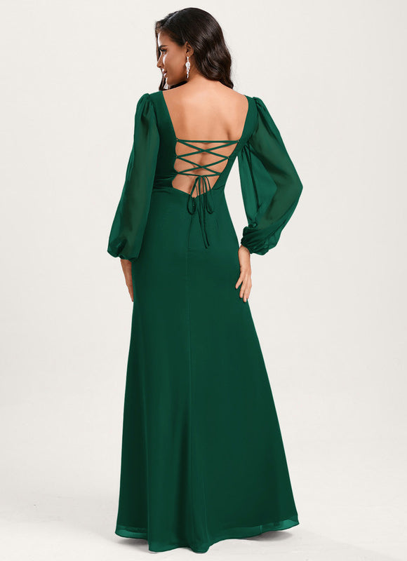 Robe Chic Violet Émeraude - gallery 4