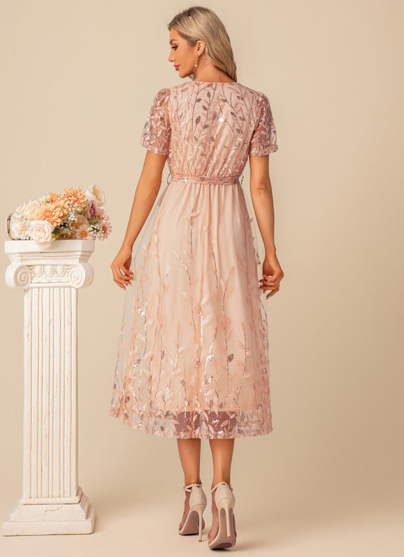 Robe Chic Cocktail Pailletée - gallery 3