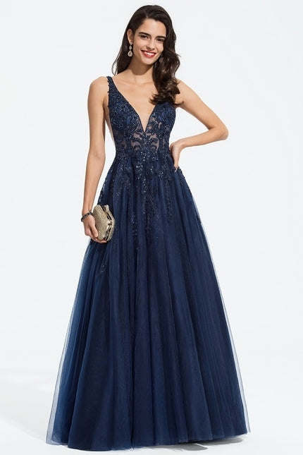 Robe Chic Glamour Tulle Étoilé - gallery 2
