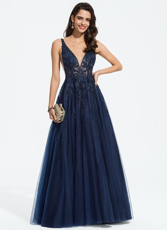 Robe Chic Glamour Tulle Étoilé - gallery 2