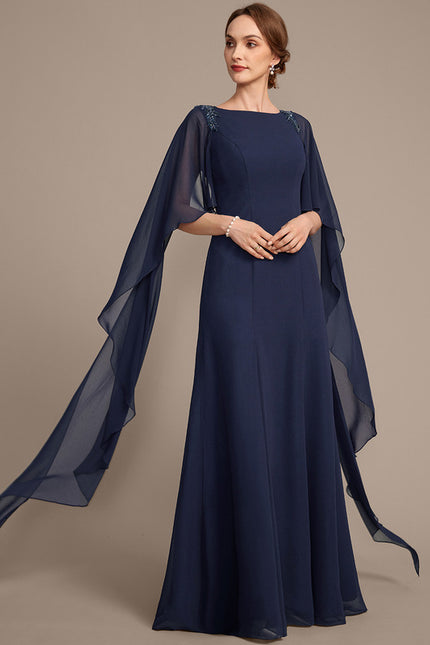 Robe Chic Bleu Nuit Élégante - gallery 2