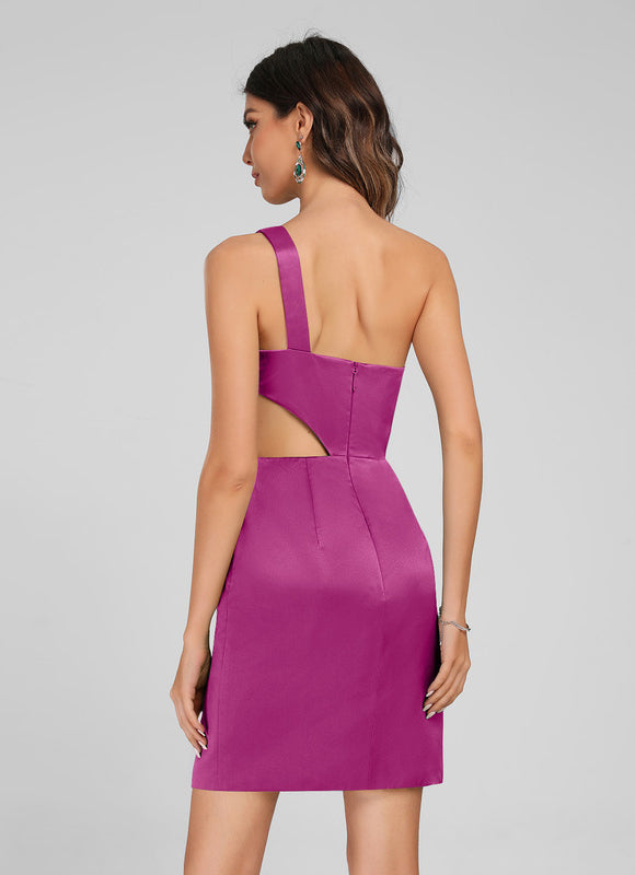 Robe Chic Éclat Vert Satiné - gallery 3