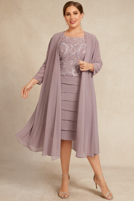 Robe Chic Élégance Plumée - gallery 8