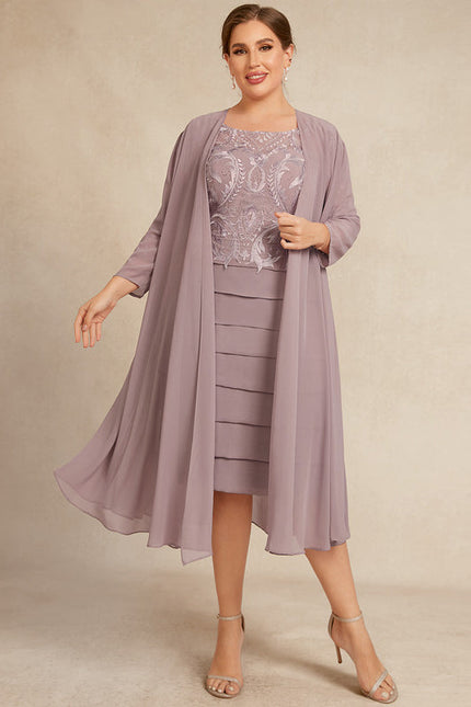 Robe Chic Élégance Plumée - gallery 8