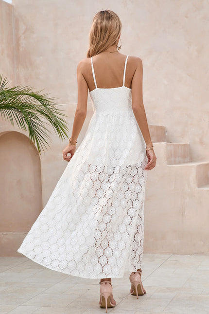 Robe Chic Maxi Dentelle Élégante - gallery 4