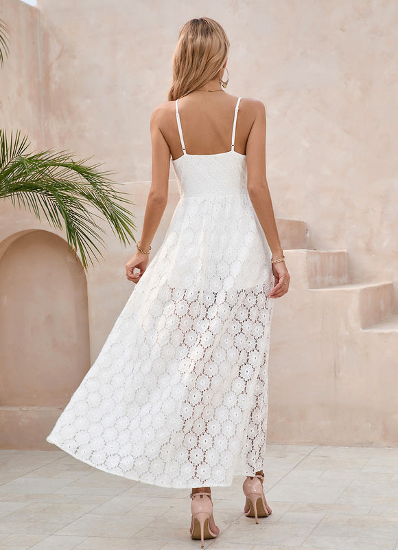 Robe Chic Maxi Dentelle Élégante - gallery 4