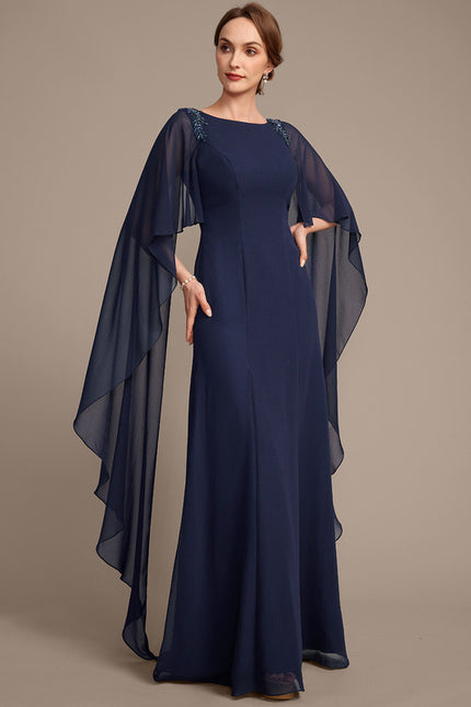 Robe Chic Bleu Nuit Élégante - gallery 4