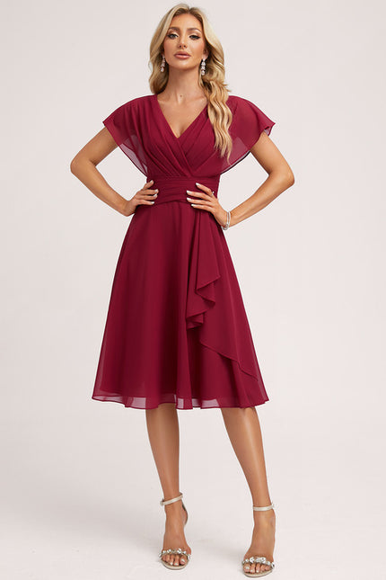 Robe Chic Cerise Flottante - gallery 1