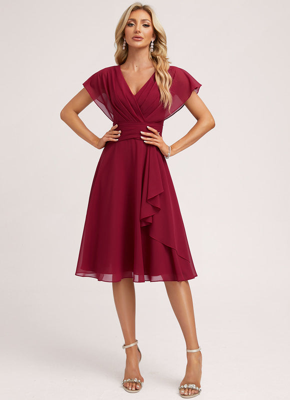 Robe Chic Cerise Flottante - gallery 1