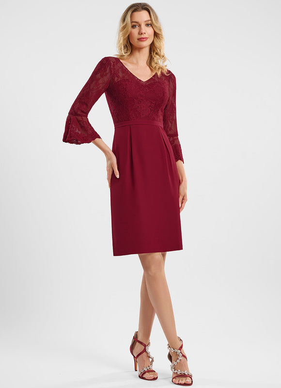 Robe Chic Bourgogne Élégante - gallery 1