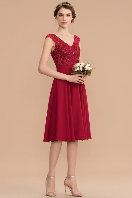 Robe Rouge Chic Courte - gallery 3