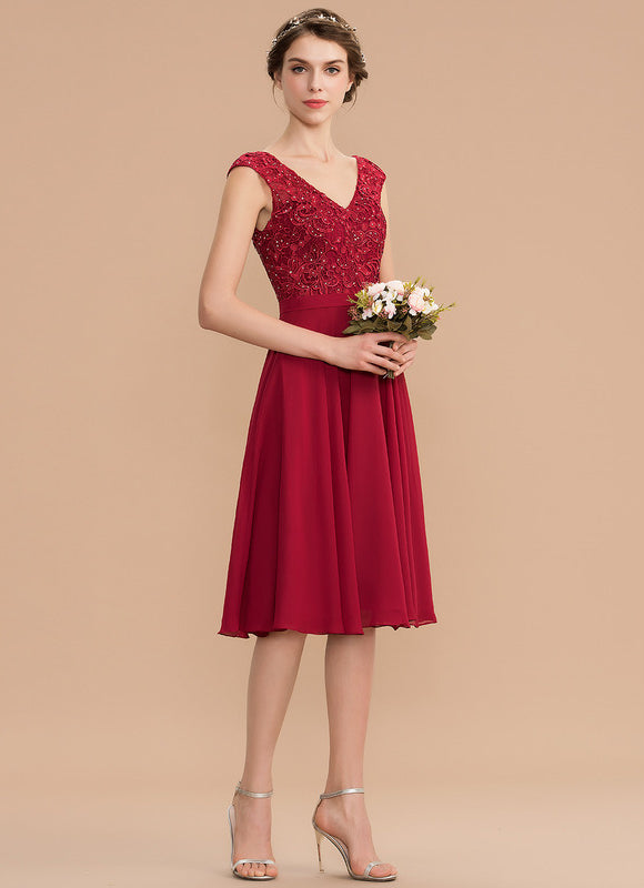 Robe Rouge Chic Courte - gallery 3